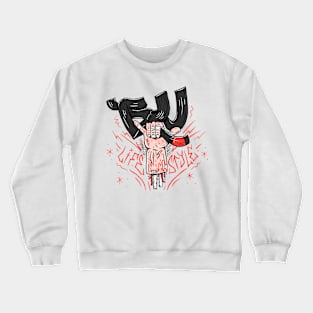 BJJ Lifestyle (cinta negro) Crewneck Sweatshirt